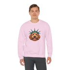 Goldendoodle Statue of Liberty Sweatshirt