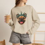 French Bulldog Statue of Liberty Sweatshirt