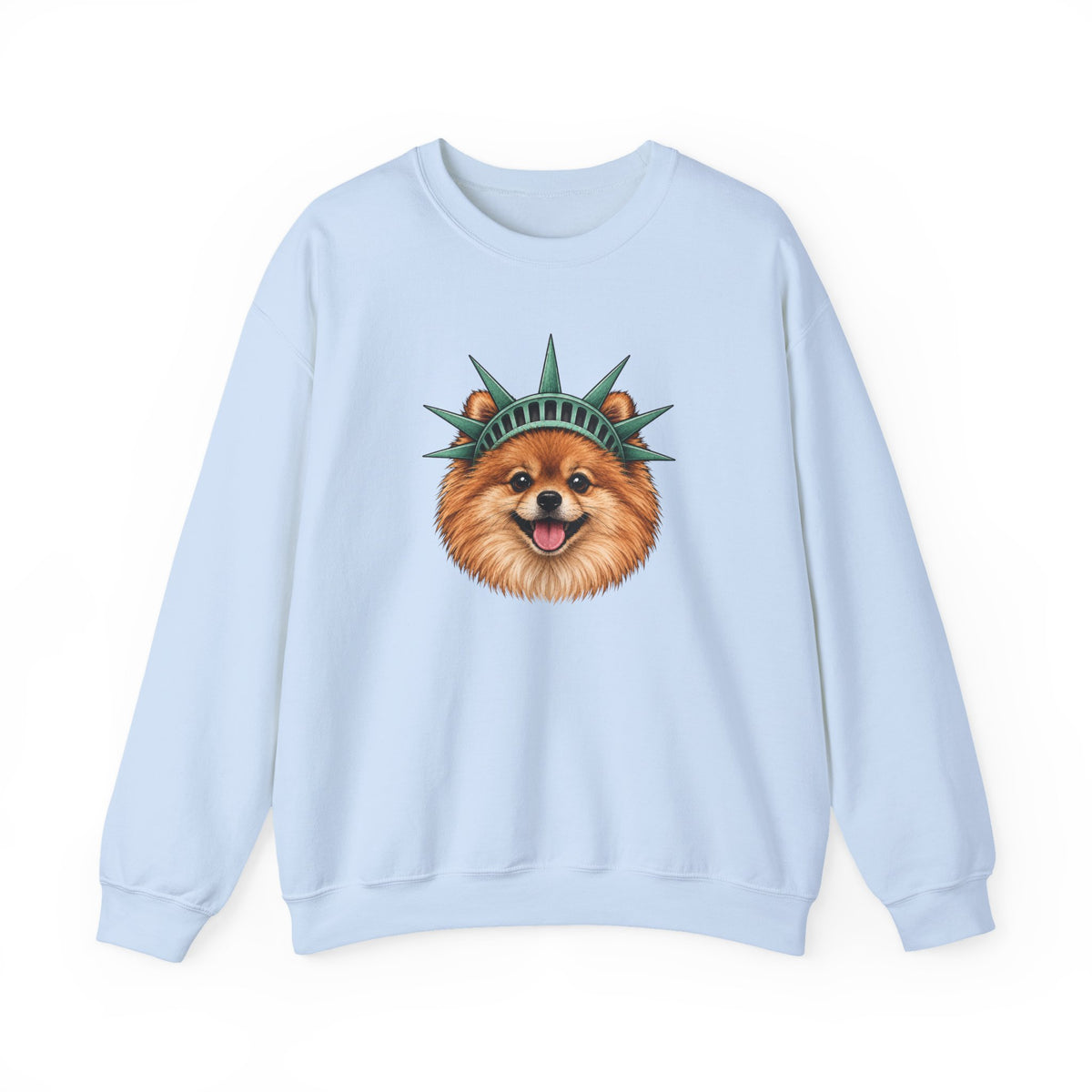 Pomeranian Statue of Liberty Sweatshirt