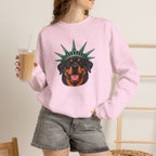 Rottweiler Statue of Liberty Sweatshirt