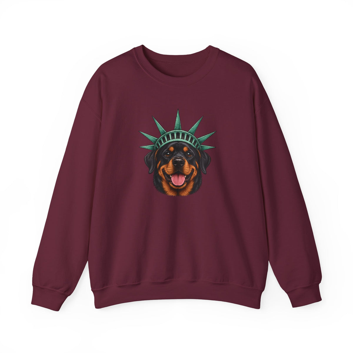 Rottweiler Statue of Liberty Sweatshirt