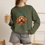 Goldendoodle Statue of Liberty Sweatshirt