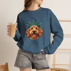 Goldendoodle Statue of Liberty Sweatshirt