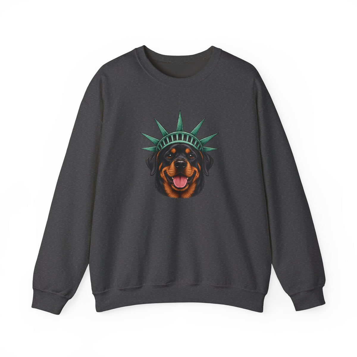 Rottweiler Statue of Liberty Sweatshirt