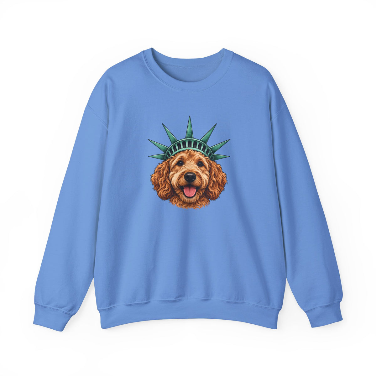 Goldendoodle Statue of Liberty Sweatshirt