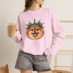 Pomeranian Statue of Liberty Sweatshirt