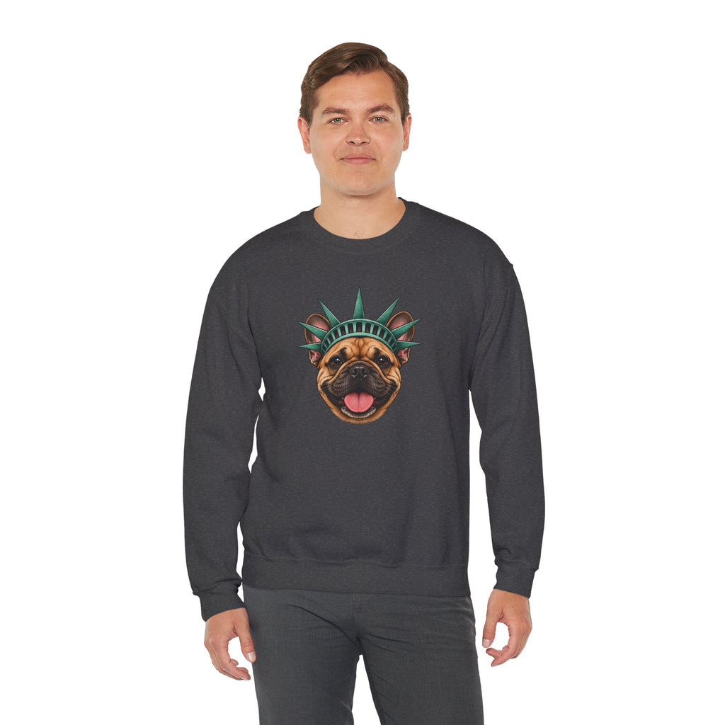 French Bulldog Statue of Liberty Sweatshirt