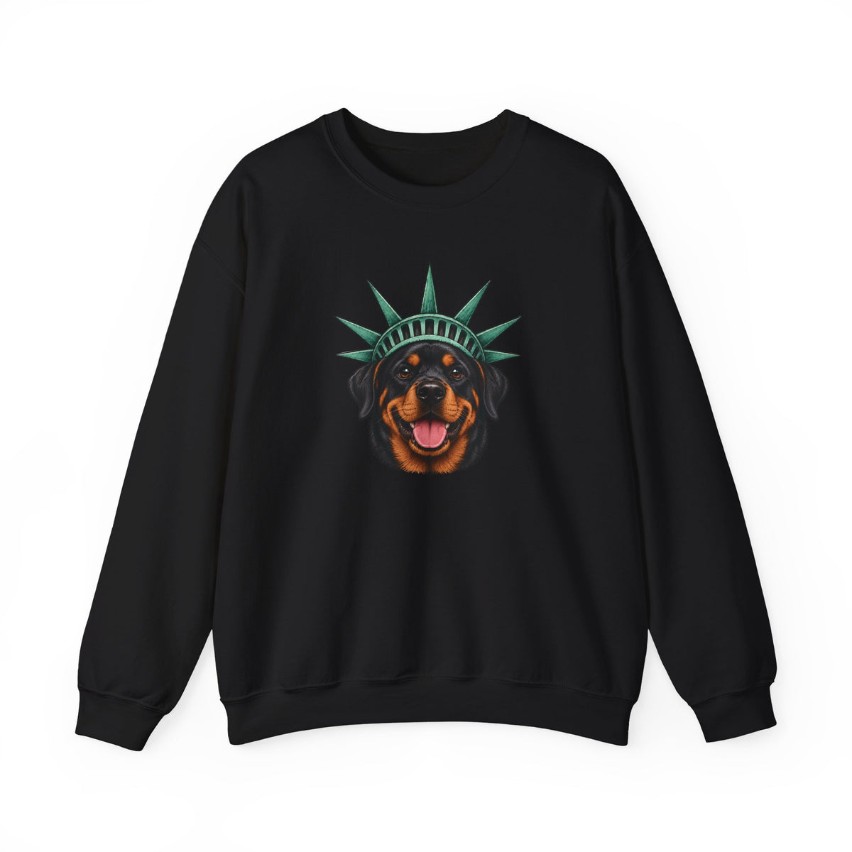 Rottweiler Statue of Liberty Sweatshirt