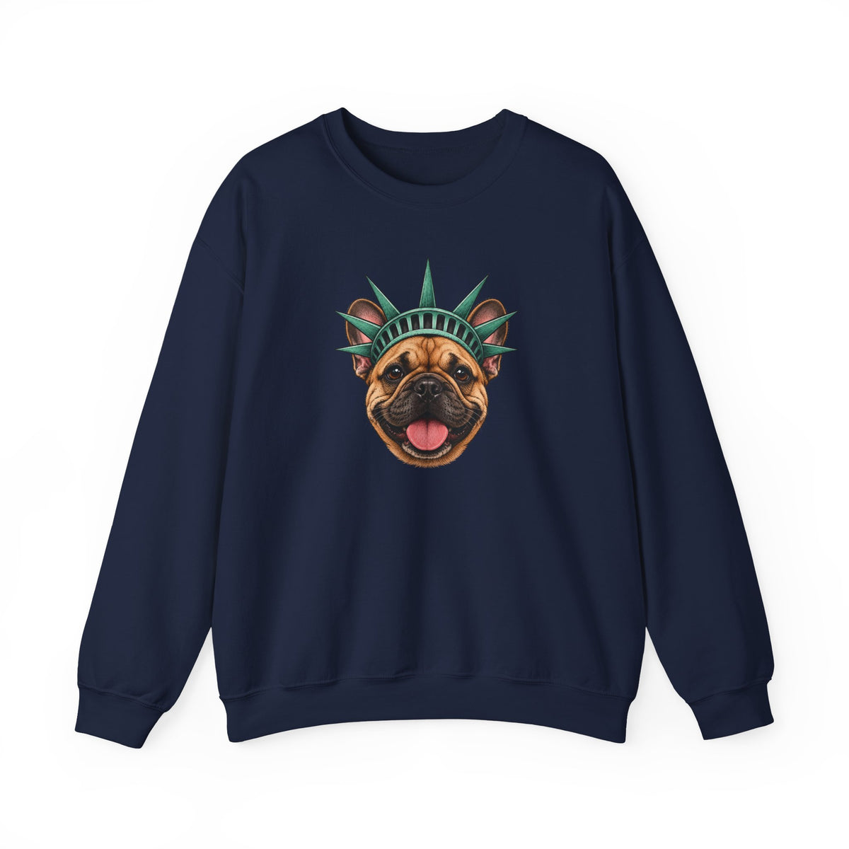 French Bulldog Statue of Liberty Sweatshirt