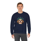 Shih Tzu Statue of Liberty Sweatshirt