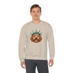 Goldendoodle Statue of Liberty Sweatshirt