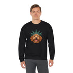 Goldendoodle Statue of Liberty Sweatshirt