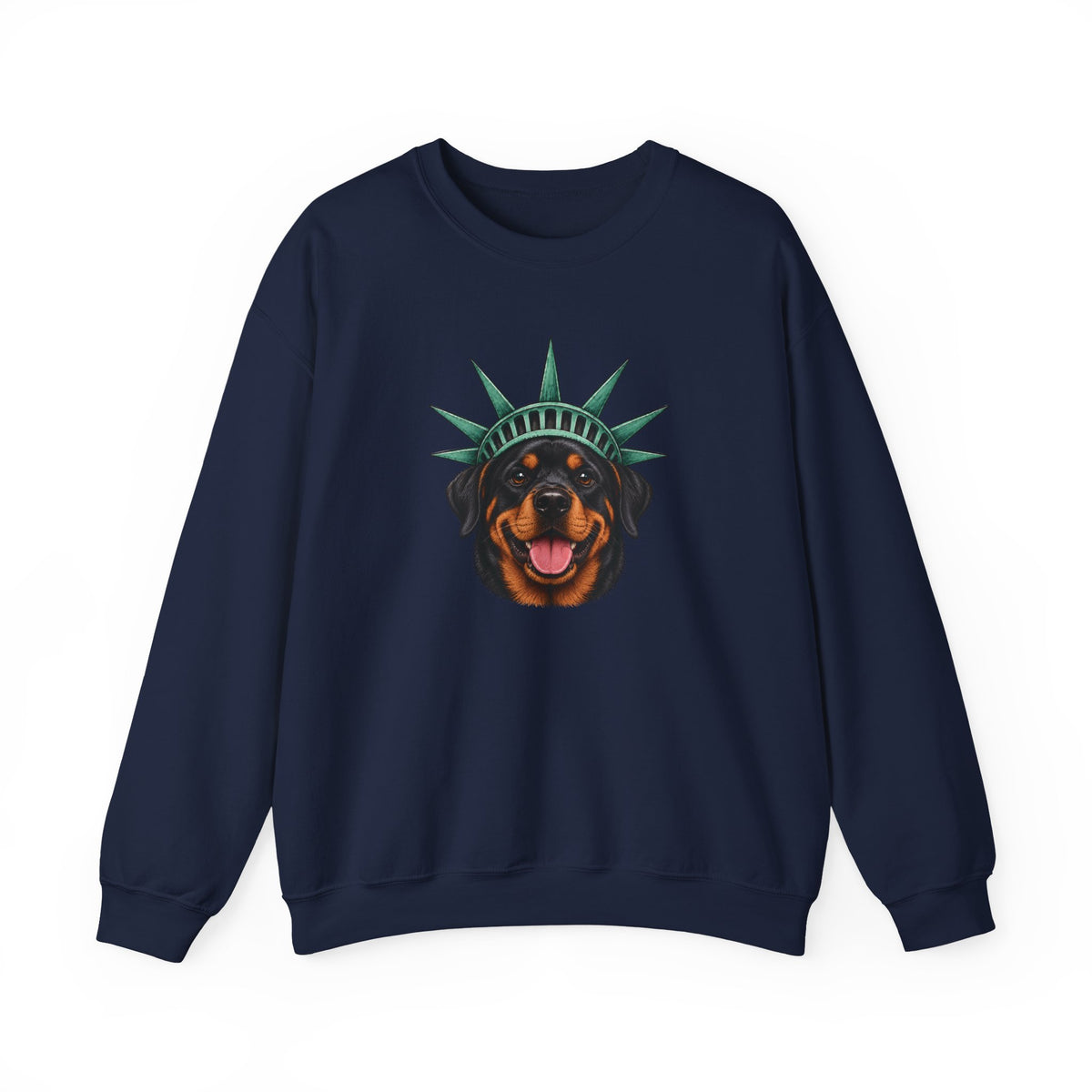 Rottweiler Statue of Liberty Sweatshirt