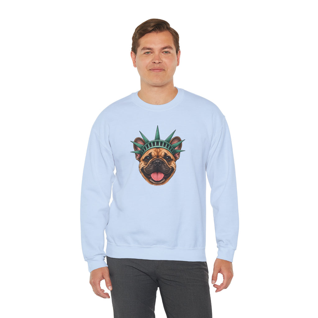 French Bulldog Statue of Liberty Sweatshirt