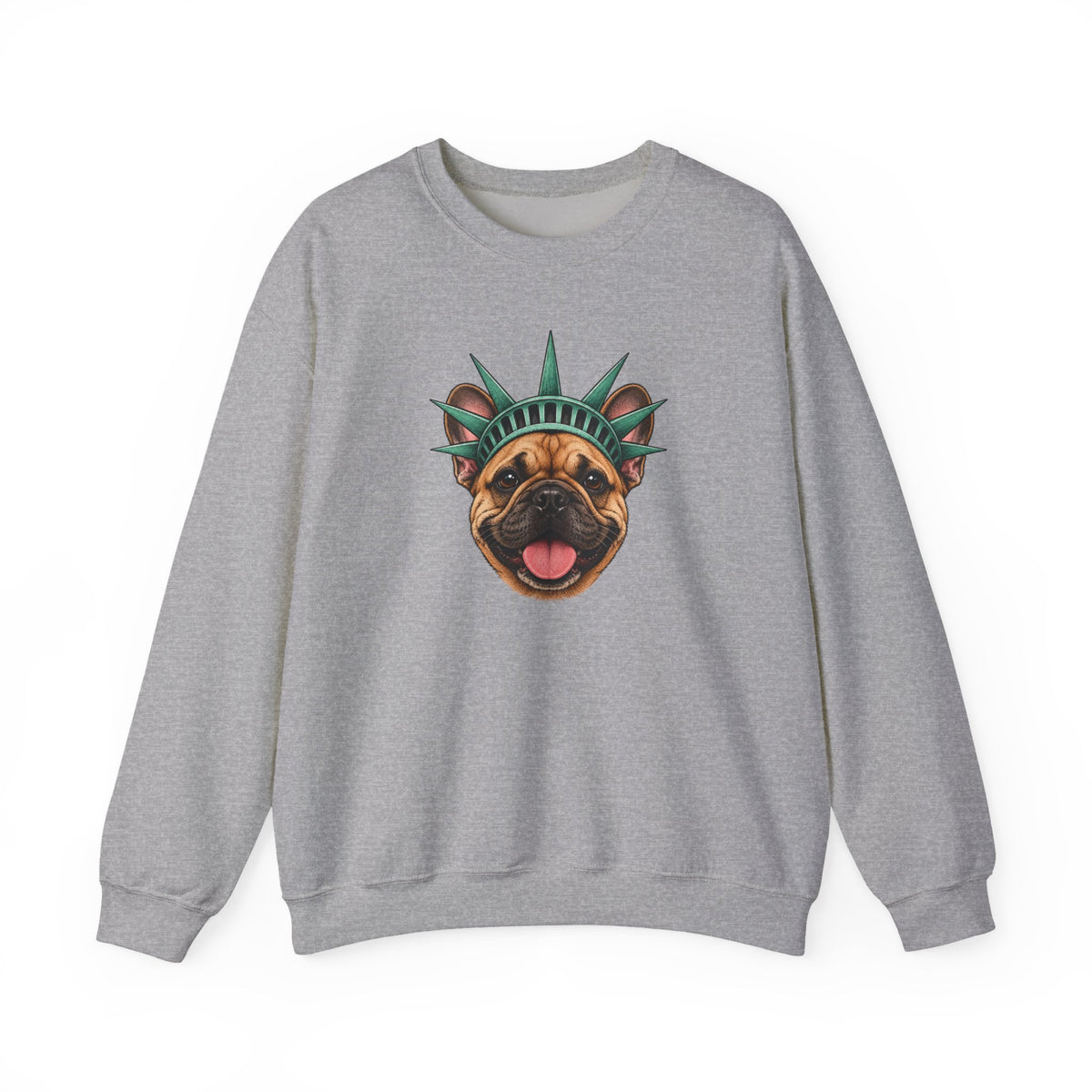 French Bulldog Statue of Liberty Sweatshirt