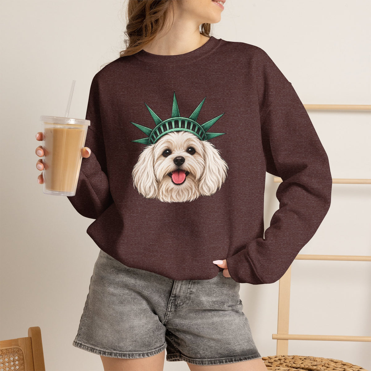 Maltese Statue of Liberty Sweatshirt