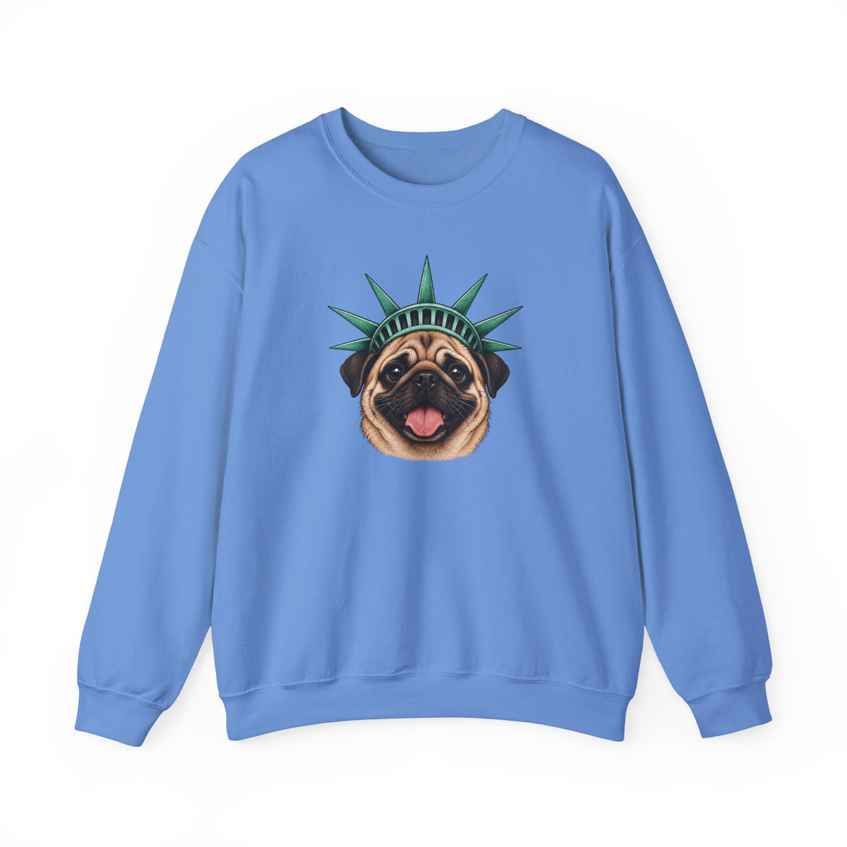 Pug Statue of Liberty Sweatshirt