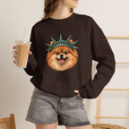 Pomeranian Statue of Liberty Sweatshirt