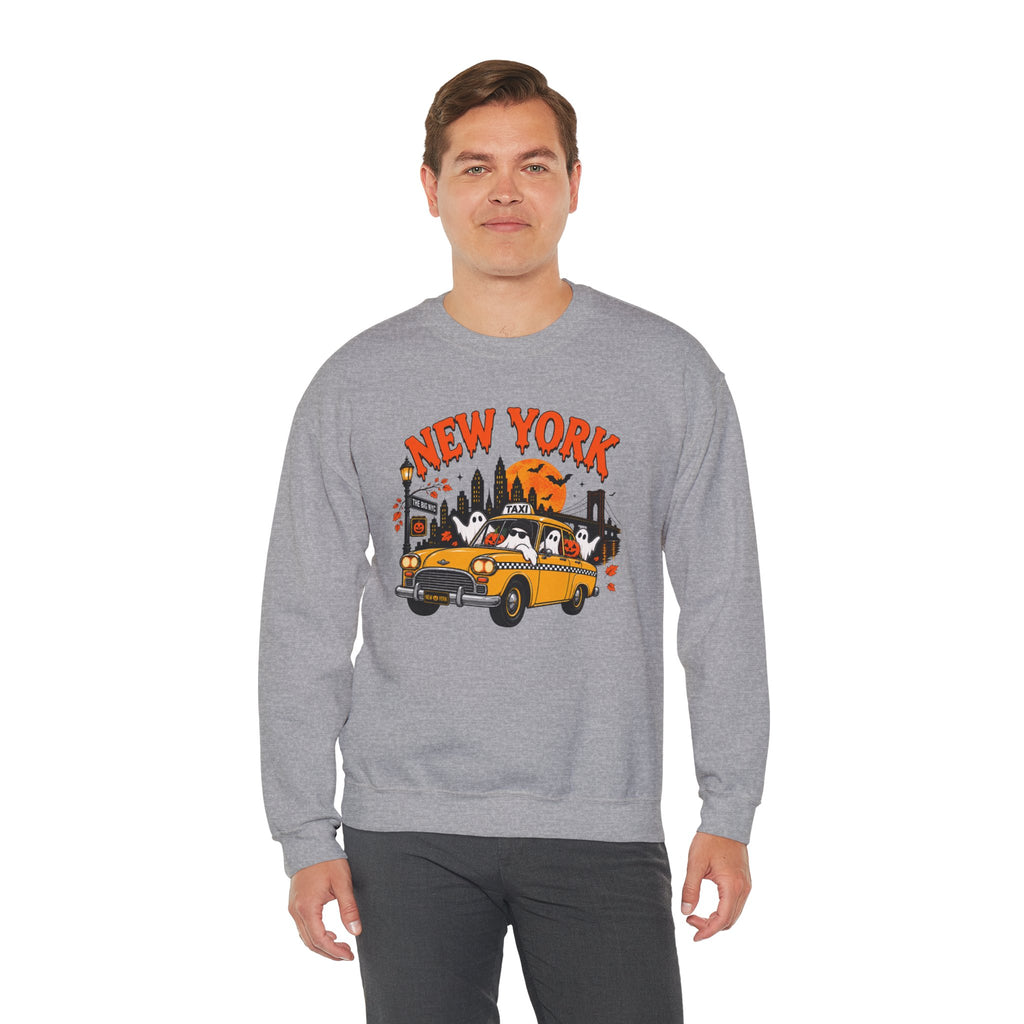 New York Halloween Taxi Ghost Sweatshirt