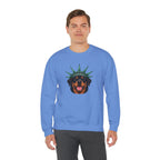 Rottweiler Statue of Liberty Sweatshirt