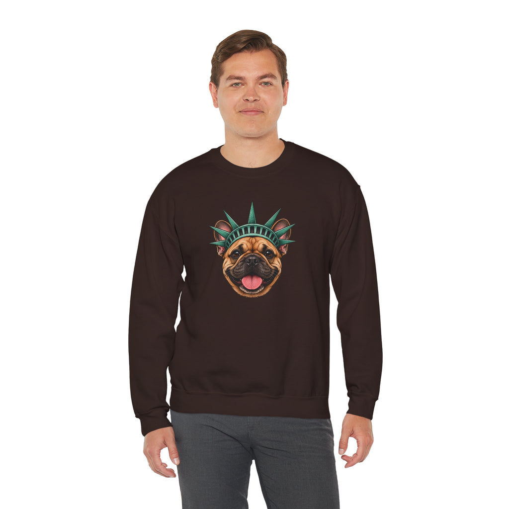 French Bulldog Statue of Liberty Sweatshirt