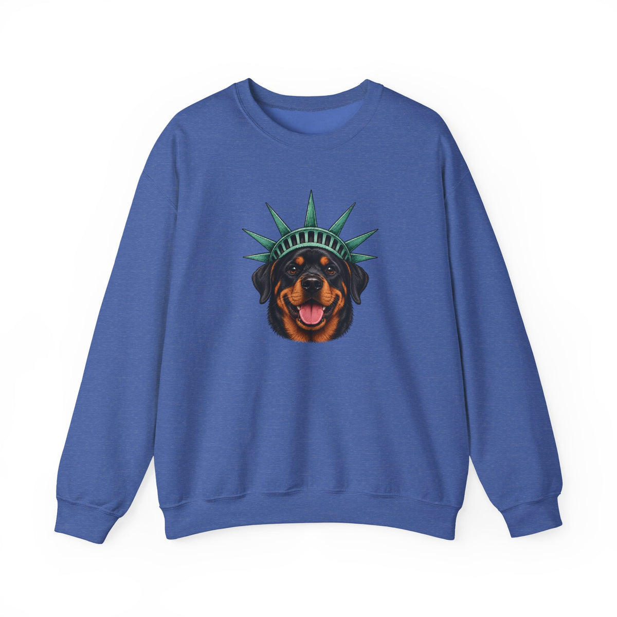 Rottweiler Statue of Liberty Sweatshirt