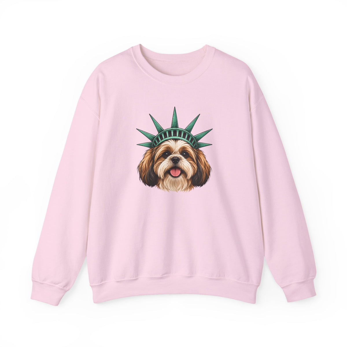 Shih Tzu Statue of Liberty Sweatshirt