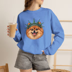 Pomeranian Statue of Liberty Sweatshirt