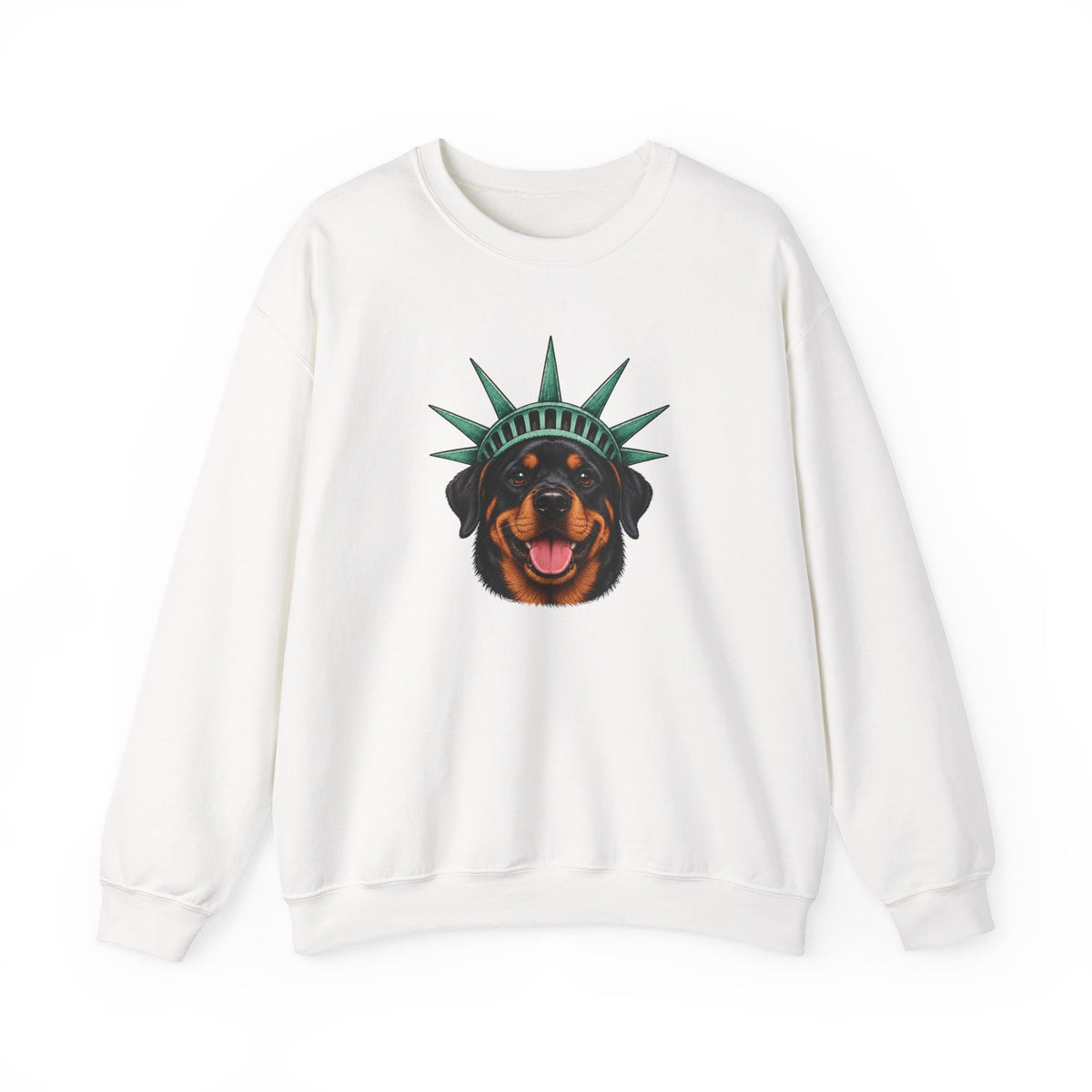Rottweiler Statue of Liberty Sweatshirt