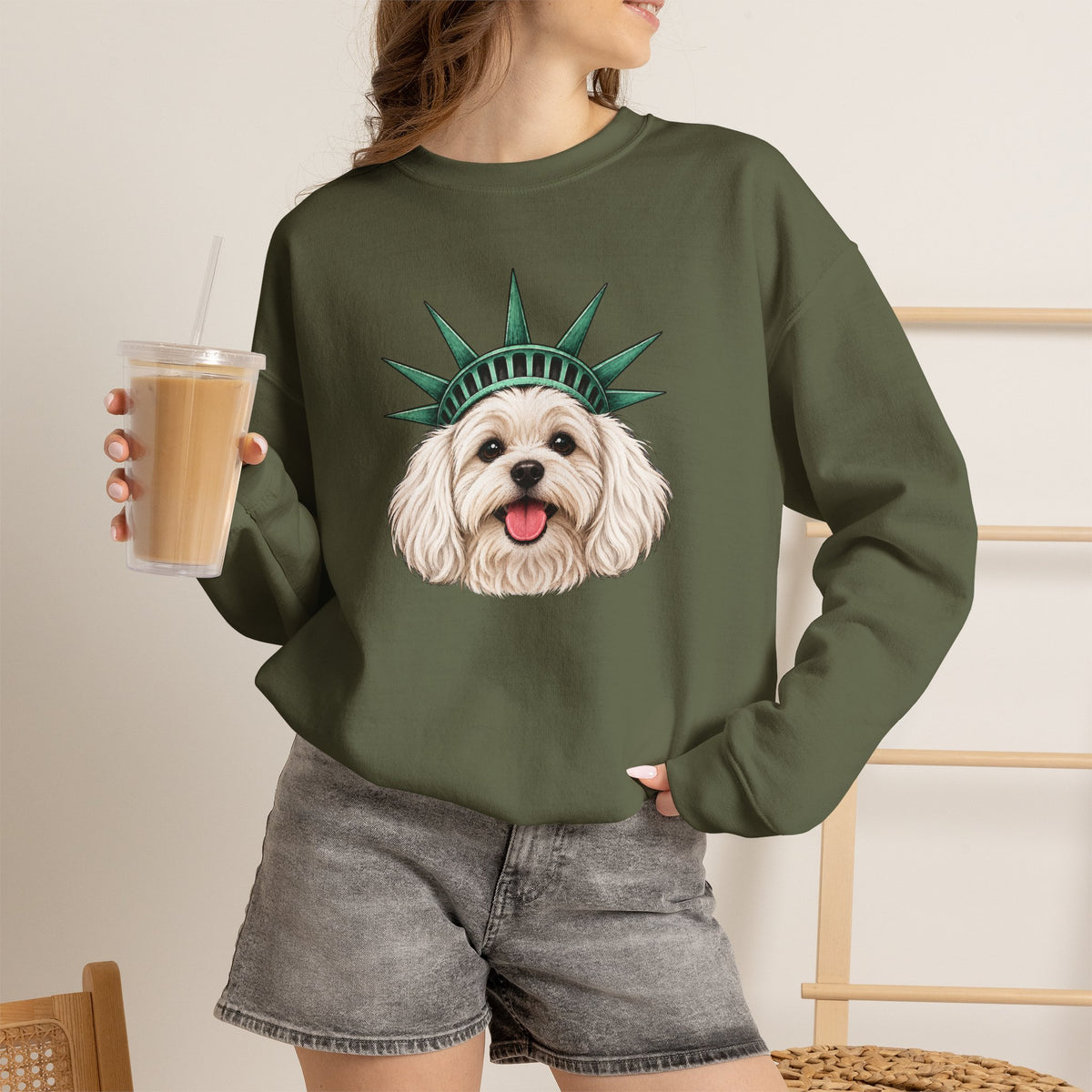 Maltese Statue of Liberty Sweatshirt