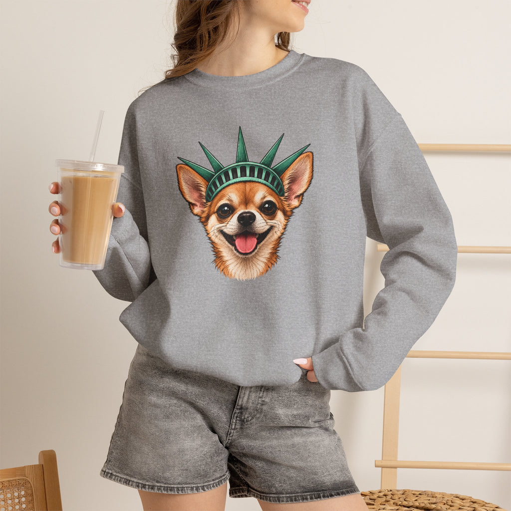 Chihuahua Statue of Liberty Sweatshirt