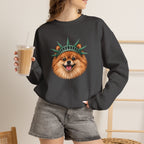 Pomeranian Statue of Liberty Sweatshirt