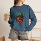 Rottweiler Statue of Liberty Sweatshirt