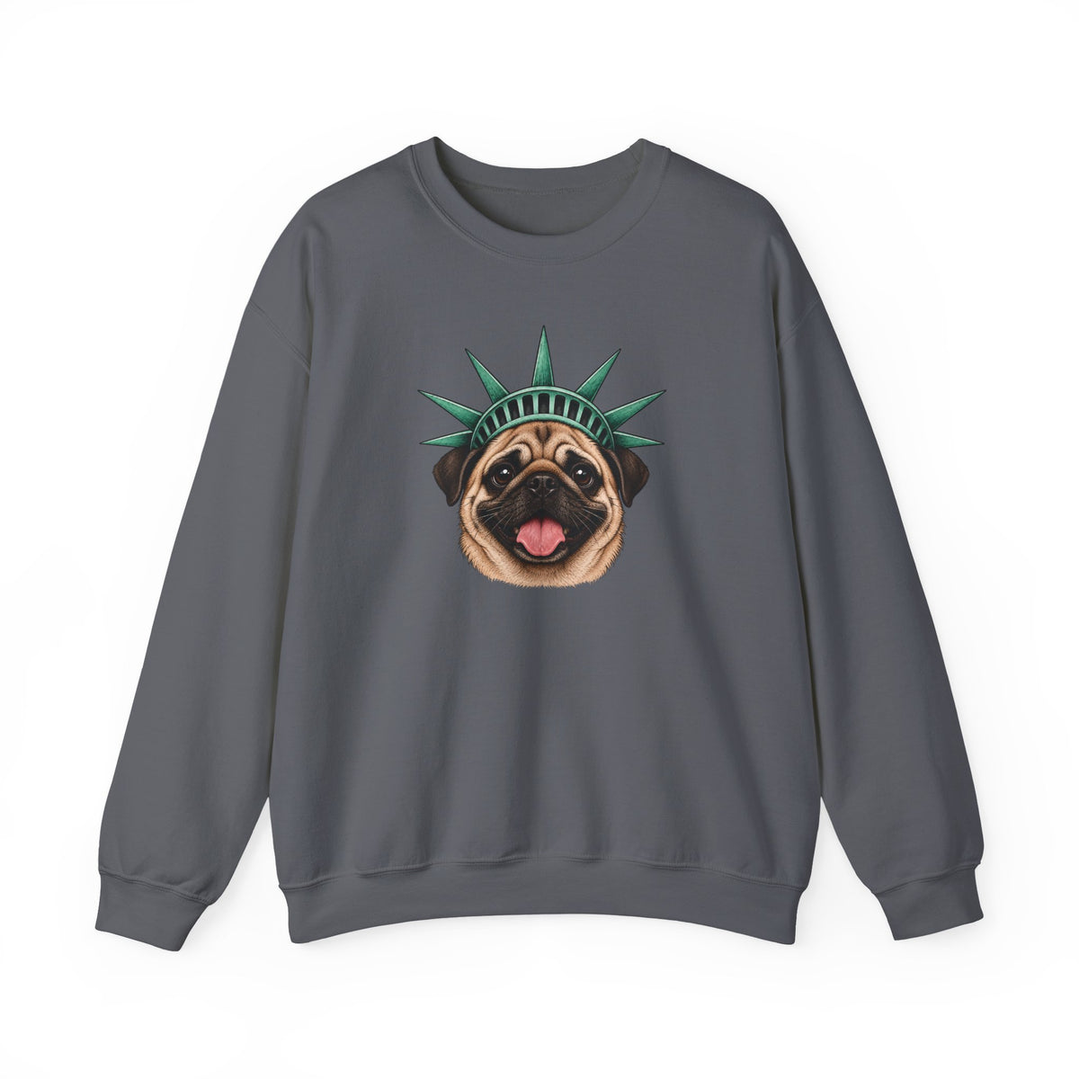 Pug Statue of Liberty Sweatshirt