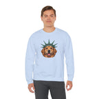 Golden Retriever Statue of Liberty Sweatshirt