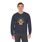 Shih Tzu Statue of Liberty Sweatshirt