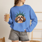 Shih Tzu Statue of Liberty Sweatshirt