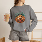 Goldendoodle Statue of Liberty Sweatshirt