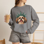 Shih Tzu Statue of Liberty Sweatshirt