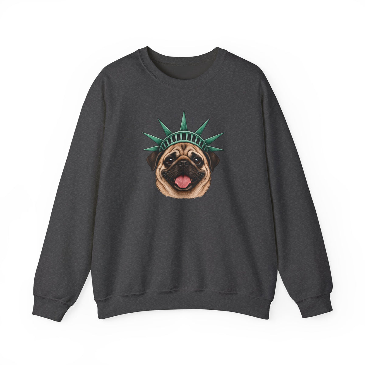 Pug Statue of Liberty Sweatshirt
