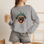 Pug Statue of Liberty Sweatshirt