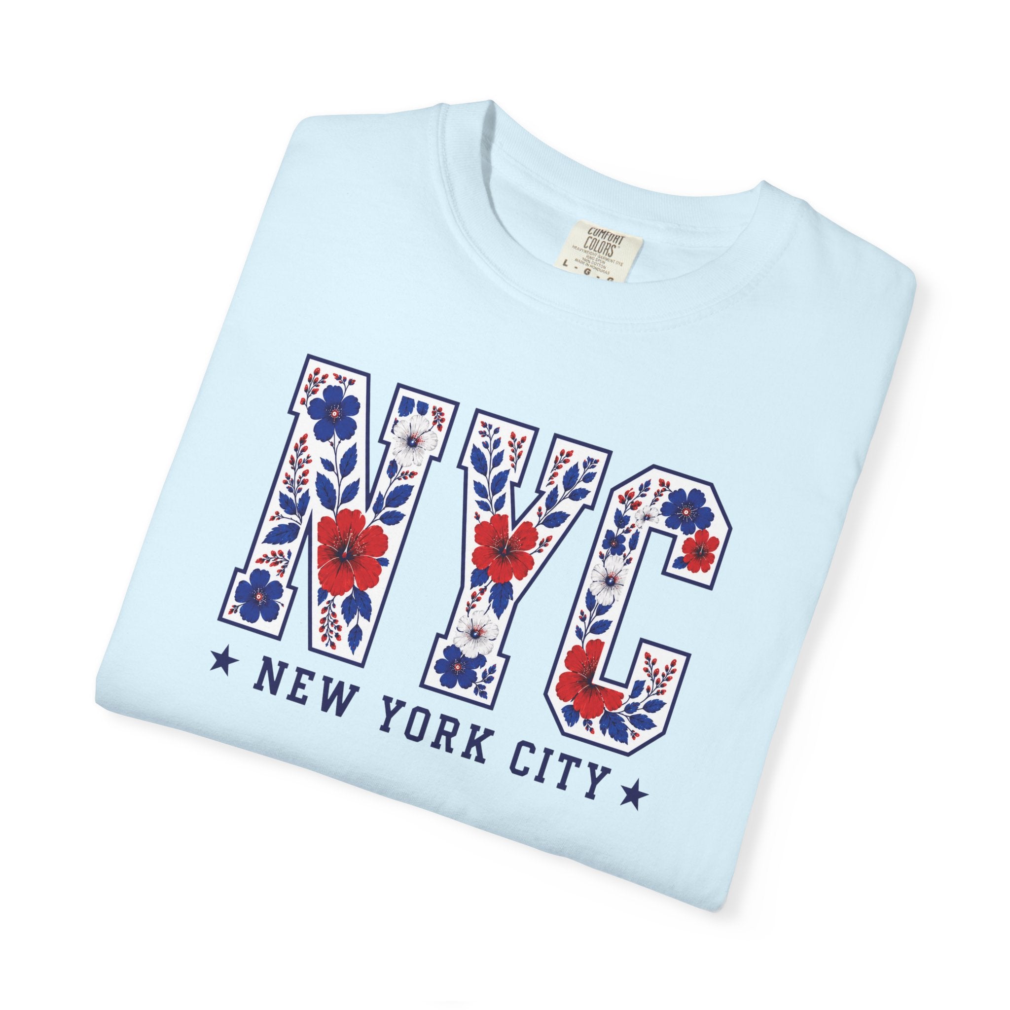 Patriotic NYC Floral Tee
