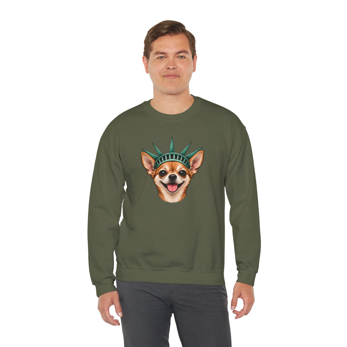 Chihuahua Statue of Liberty Sweatshirt