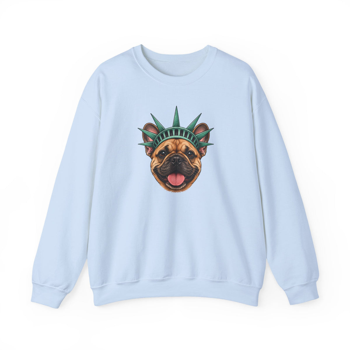 French Bulldog Statue of Liberty Sweatshirt