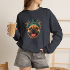 French Bulldog Statue of Liberty Sweatshirt