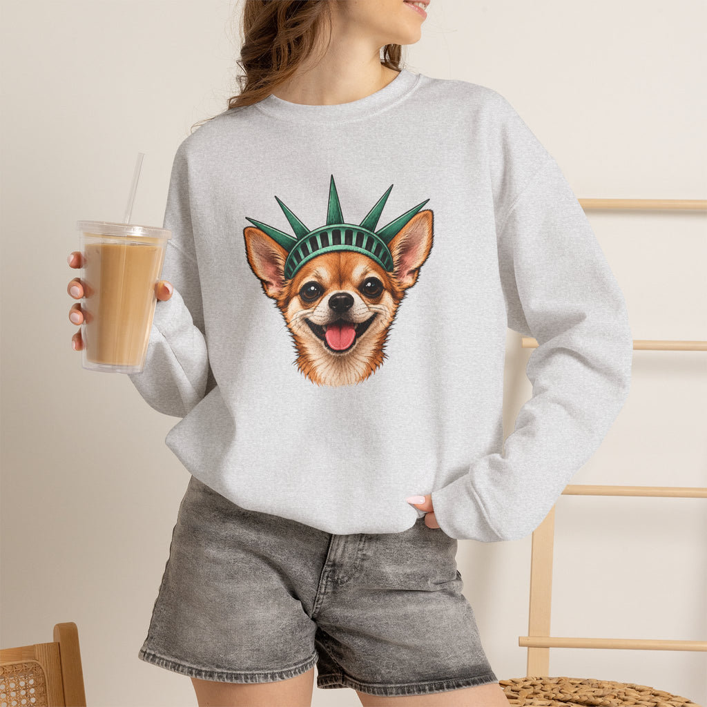 Chihuahua Statue of Liberty Sweatshirt