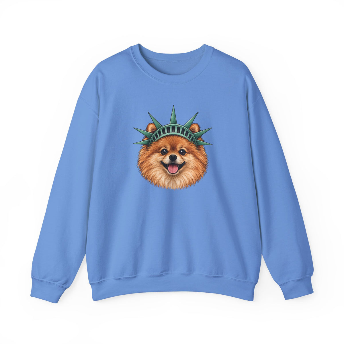 Pomeranian Statue of Liberty Sweatshirt