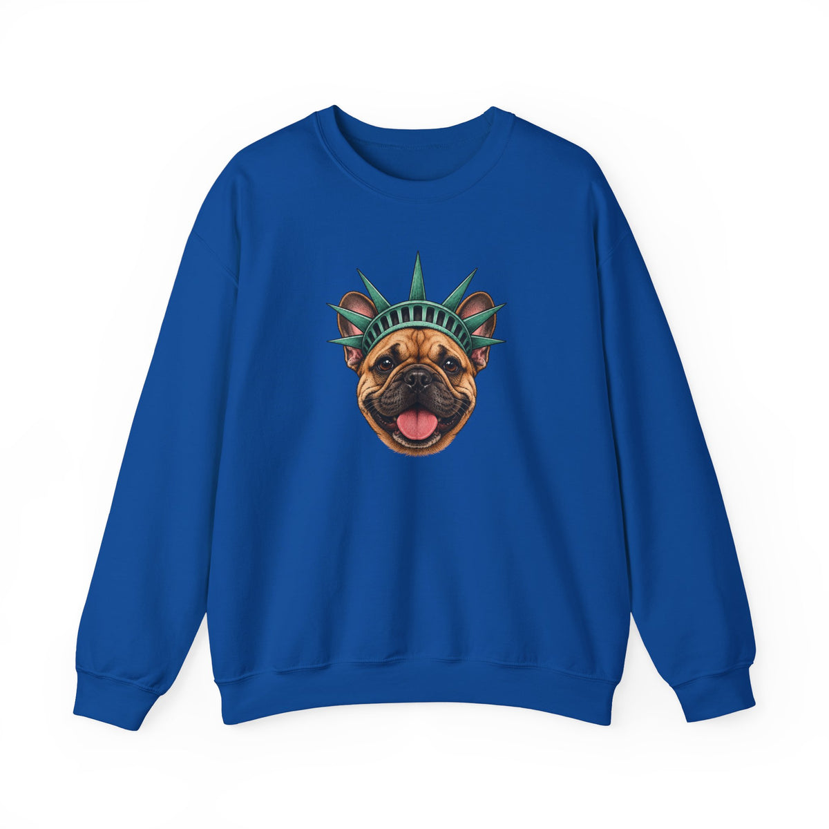 French Bulldog Statue of Liberty Sweatshirt
