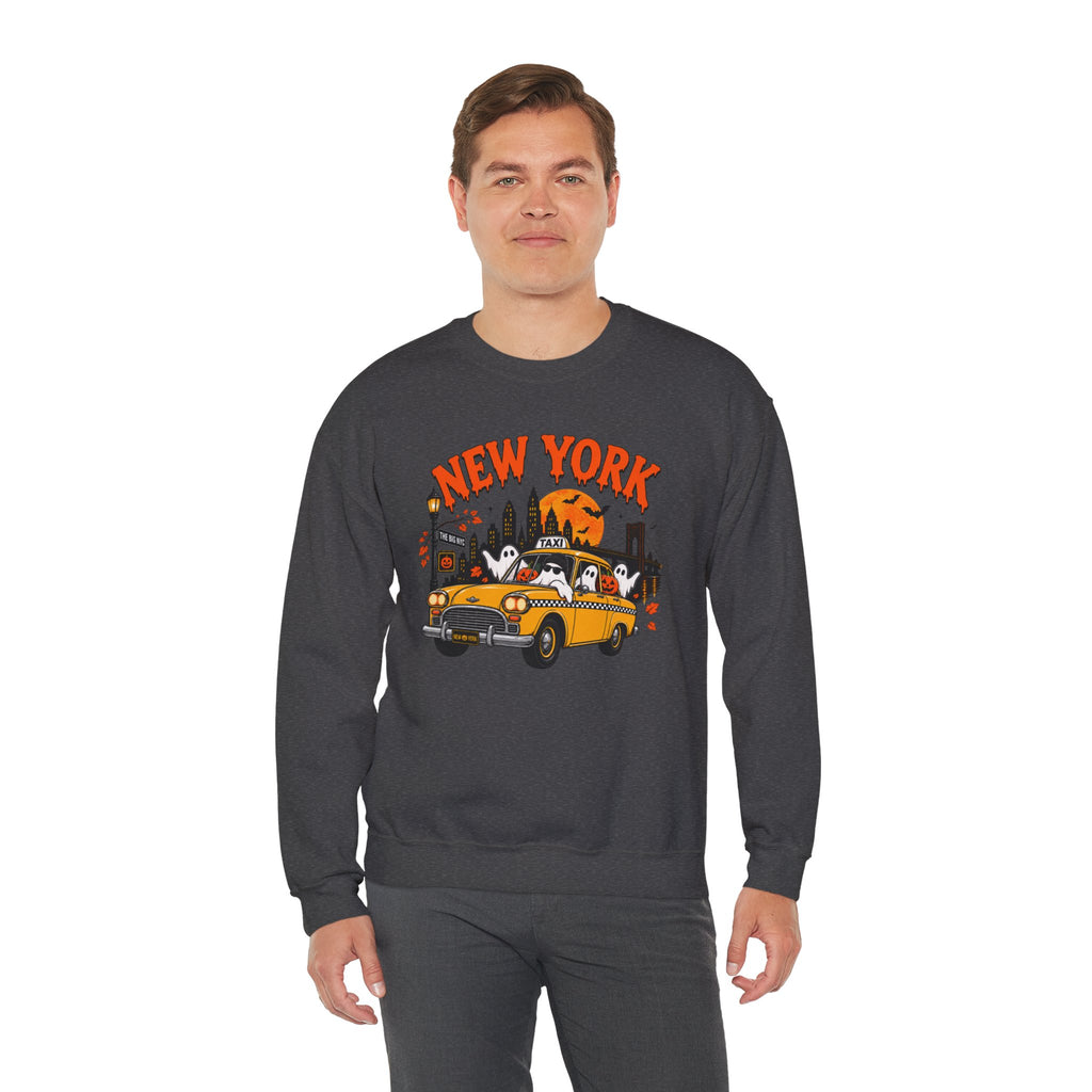 New York Halloween Taxi Ghost Sweatshirt