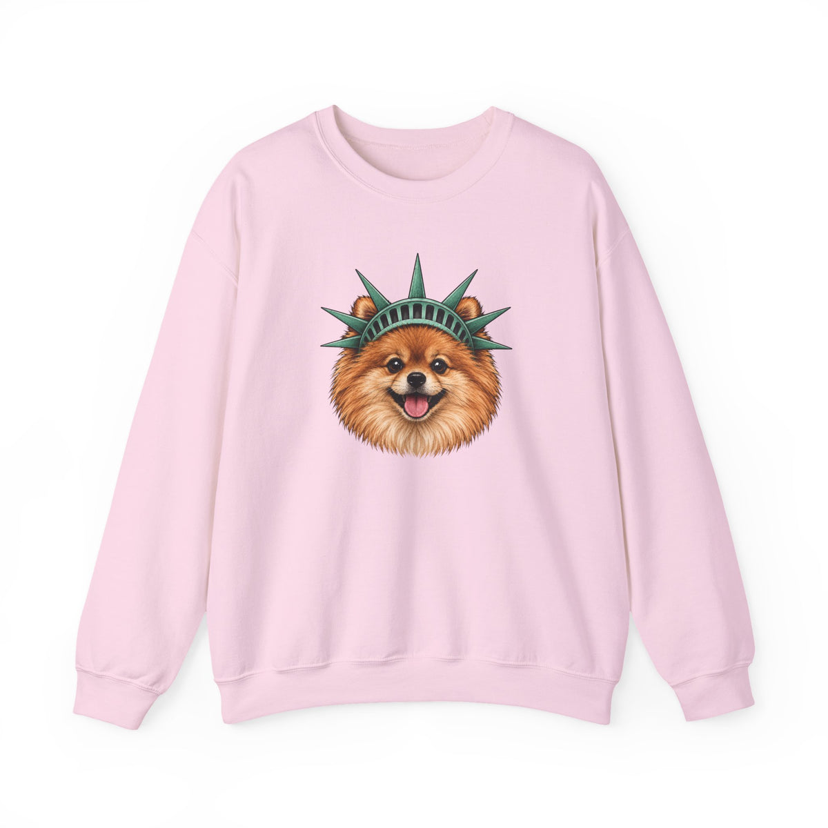 Pomeranian Statue of Liberty Sweatshirt